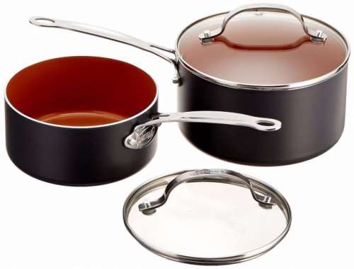 Gotham Steel Cookware Set 10piece Kitchen Nonstick Ti-cerama Frying Pots and Pan